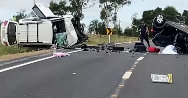 Dos argentinos murieron al chocar de frente con una camioneta en Uruguay