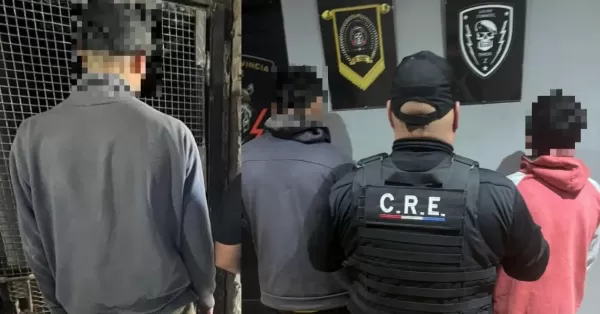 San Lorenzo: detuvieron a tres personas por robar en una casa y un ataque con arma blanca