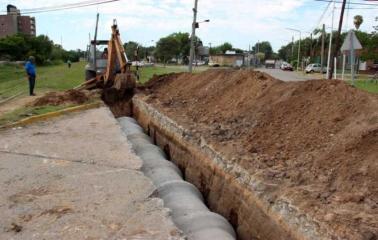 Se construirán otros dos grandes desagües este año en San Lorenzo
