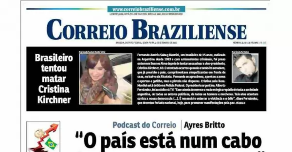 El atentado a Cristina Kirchner recorre los portales de noticias del mundo