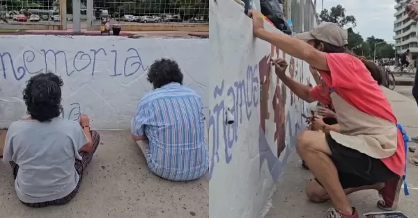 Baigorria: pintaron un mural por la Memoria y convocan a una marcha hacia ex centro clandestino “La Calamita”