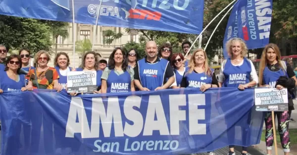 Amsafé volvió a Santa Fe a llevar su protesta a los Tribunales de la corte santafesina