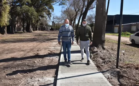 Beltrán: avanza la construcción de una nueva plaza en Barrio Retiro