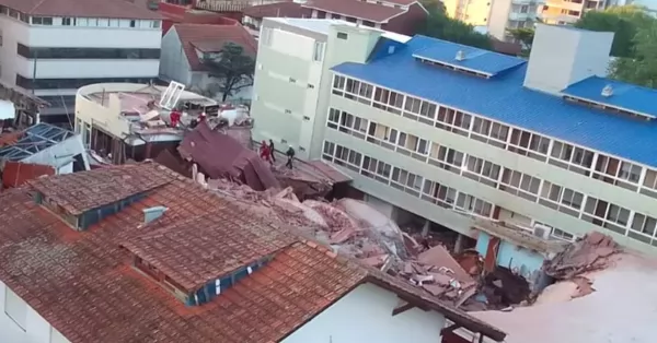 Se derrumbó un edificio de 10 pisos en Villa Gesell y hay 9 personas desaparecidas