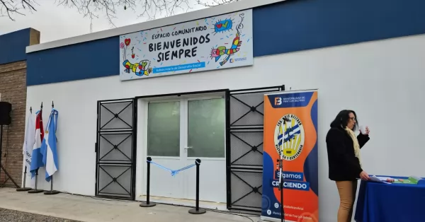 Inauguraron el espacio comunitario “Bienvenidos siempre” en Fray Luis Beltrán 