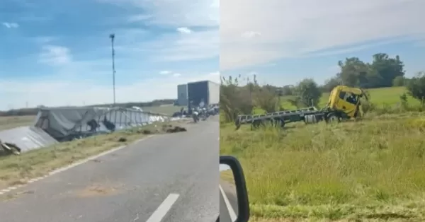 Tres personas resultaron heridas tras un choque en la Ruta 9 a la altura de Pavón