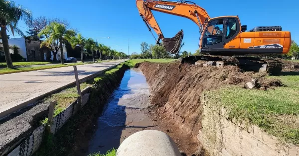 San Jerónimo avanza con la obra que evitará inundaciones en la localidad 