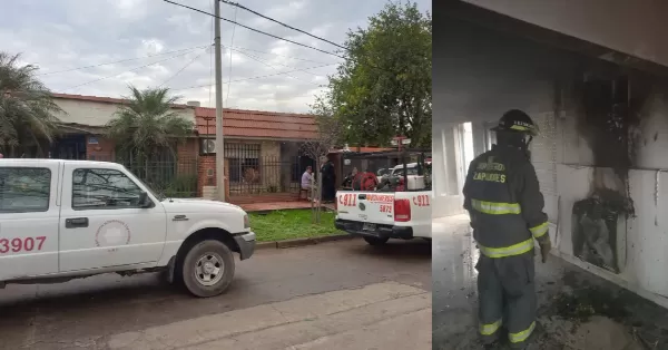 Se incendió un calefactor en una vivienda de San Lorenzo