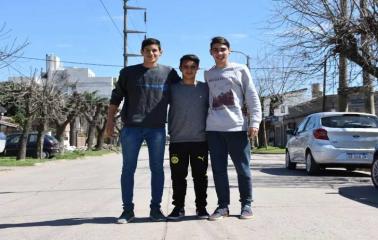 Tres jóvenes beltranences participarán  del mundial de futbol-tenis en Chile
