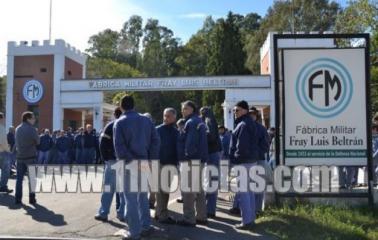 Trabajadores de Fábrica Militar de Beltrán marcharán a Capital Federal