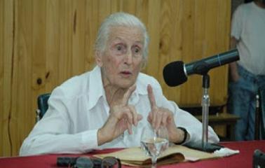 Falleció Fanny Edelman, Presidente del Partido Comunista.