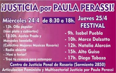 Festival por Justicia por Paula Perassi tras los alegatos