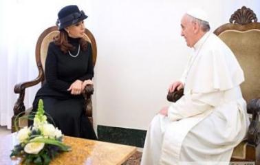 Cristina se reunió con el Papa Francisco I