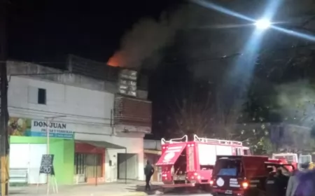 Incendio en un departamento en San Lorenzo