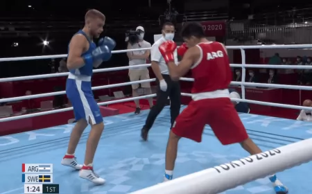 El boxeador argentino Francisco Verón pasó a octavos de final 