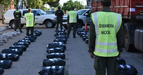 Entre Rios: Secuestran casi una tonelada de marihuana en un camión que transportaba arroz