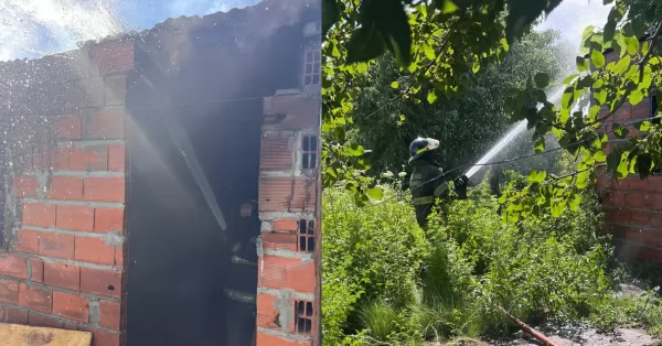 Se incendió una vivienda en San Lorenzo