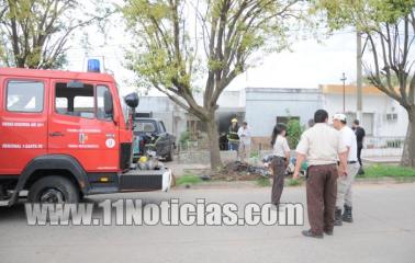 Primicia: se incendia una casa en Fray Luis Beltrán