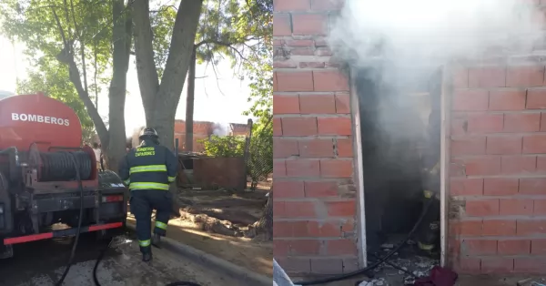 Se incendió una vivienda en Puerto San Martín y hubo pérdidas totales