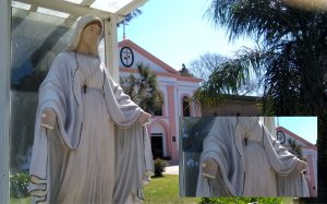 Vandalismo: le cortaron las manos a una Virgen en San Lorenzo