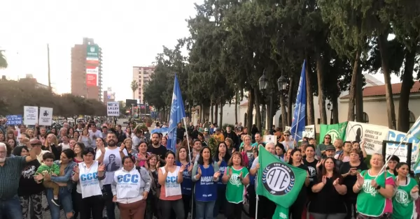 San Lorenzo también tuvo su manifestación contra la Ley Bases