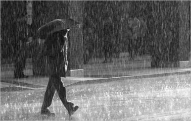 Cielo gris, con probabilidades de lluvia en la región