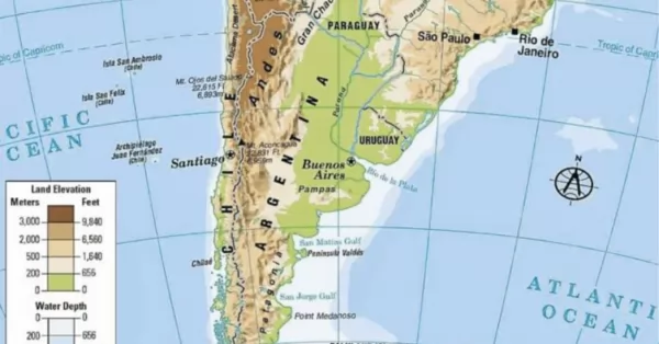 El Ministerio respondió por el mapa que atribuye las Malvinas al Reino Unido