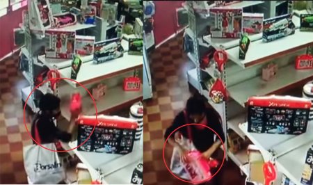 VIDEO: Mecheras robaron en una juguetería de Beltrán junto a dos niñas