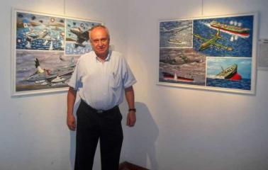 Muestra de pinturas sobre Malvinas en la Fundación Libertad de Rosario