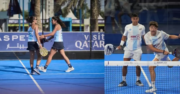 La Selección Argentina de Padel arrancó con triunfos en el Mundial de Qatar 