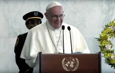 El papa Francisco habla ante la Asamblea General de la ONU
