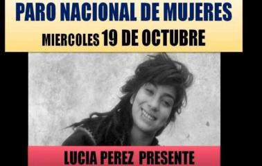 Paro Nacional de Mujeres tras el femicidio de Lucía Pérez