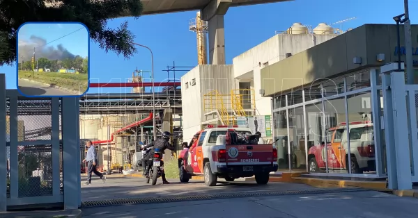 San Lorenzo: un incendio en la planta de Molinos Agro causó pánico