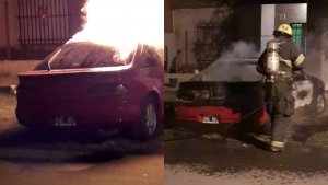 Capitán Bermúdez: se incendió un auto mientras su propietario dormía