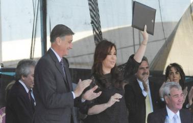 Cristina y Binner en el cierre de la 8º Muestra Pyme Agroindustrial de Las Parejas