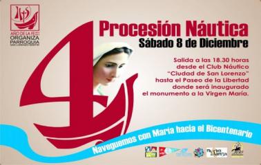  San Lorenzo: 4ta procesion nautica