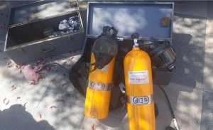 Una familia de Beltrán donó dos respiradores autónomos a Bomberos Voluntarios