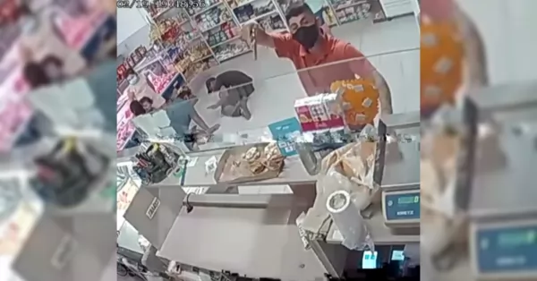 VIDEO: violento robo a punta de arma en una carnicería de Granadero Baigorria