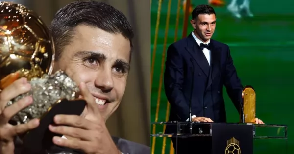 El Balón de Oro fue para el español Rodri y el Dibu Martínez es el mejor arquero del mundo