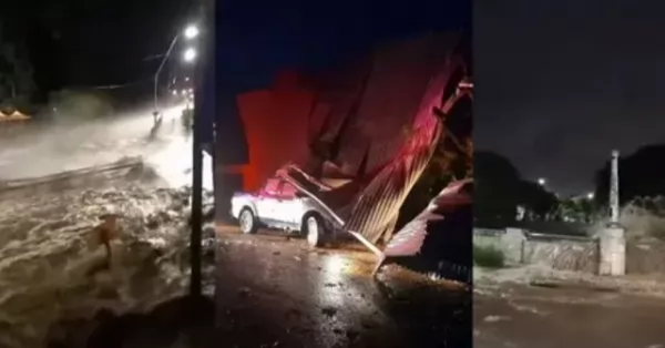 Un violento temporal generó destrozos, evacuados y ríos desbordados en Córdoba