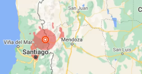 Un terremoto en sacudió a Mendoza y se percibió en Chile