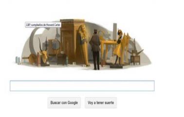 Howard Carter descubre la tumba de Tutankamon en el doodle de Google