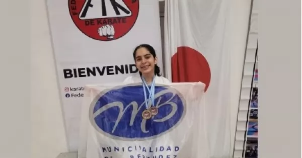 La bermudense Valentina Romero se consagró campeona Nacional de Karate en Tucumán