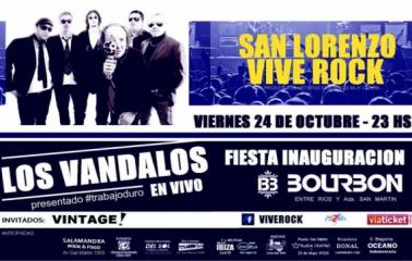 San Lorenzo Vive Rock: Los Vándalos se presentan en la fiesta inauguración